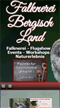 Mobile Screenshot of falknerei-bergischland.de